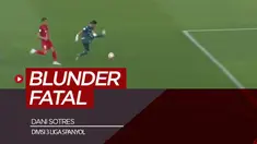 Berita video cuplikan video blunder kiper Cultural Leonesa di Divisi 3 Liga Spanyol, Dani Sotres saat melawan Rayo Majadahonda, Sabtu (28/8/21).