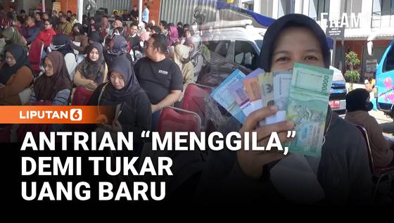Jelang Lebaran, Warga Semarang Berebut Kuota Tukar Uang Baru