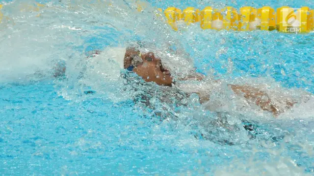 Siman Kuasai 100 meter Gaya Punggung Putra Kejuaraan Akuatik Indonesia Open 2017