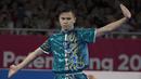 Atlet Wushu, Edgar Xavier, saat beraksi pada nomor Cangquan putra Asian Games di JIExpo, Jakarta, Minggu, (19/8/2018). Edgar Xavier berhasil meraih perak dengan angka 9.72. (Bola.com/Vitalis Yogi Trisna)