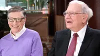 Bill Gates dan Warren Buffett bertemu pada tahun 1991 dan telah berteman selama 28 tahun (sumber:pinterest.com)