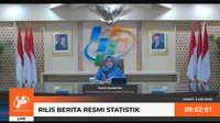 Deputi Bidang Statistik Distribusi dan Jasa Badan Pusat Statistik (BPS) Pudji Ismartini, dalam konferensi pers rilis Berita Resmi Statistik, Jumat (2/5/2025). (Tira/Liputan6.com)