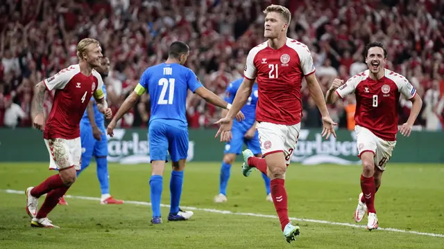 Denmark Bantai Israel di Kualifikasi Piala Dunia 2022