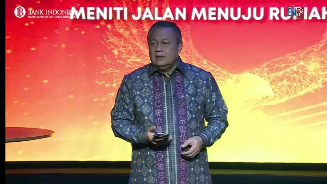 Gubernur Bank Indonesia, Perry Warjiyo, menyampaikan ada tiga alasan BI mengeluarkan rupiah digital.