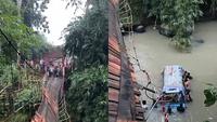 Kronologi Mobil Rombongan Emak-Emak Kondangan Terjun ke Sungai Usai Jembatan Ambrol