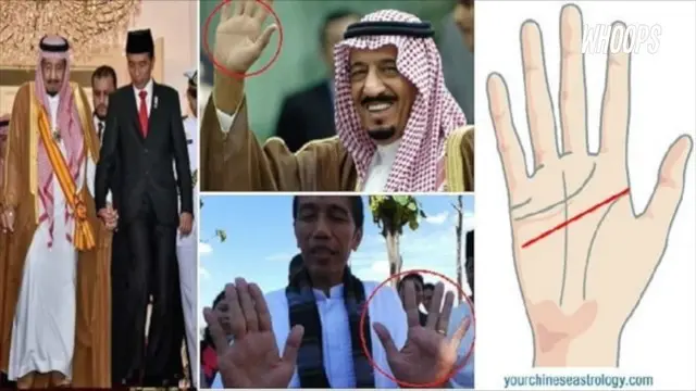 Garis tangan yang dimiliki Jokowi dan Raja Salman konon memiliki sejumlah makna yang mengejutkan