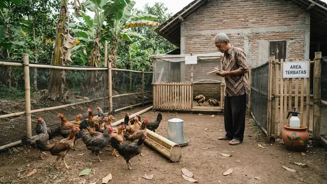 Cara Ternak Ayam Kampung di Halaman Rumah Tanpa Bangunan Permanen