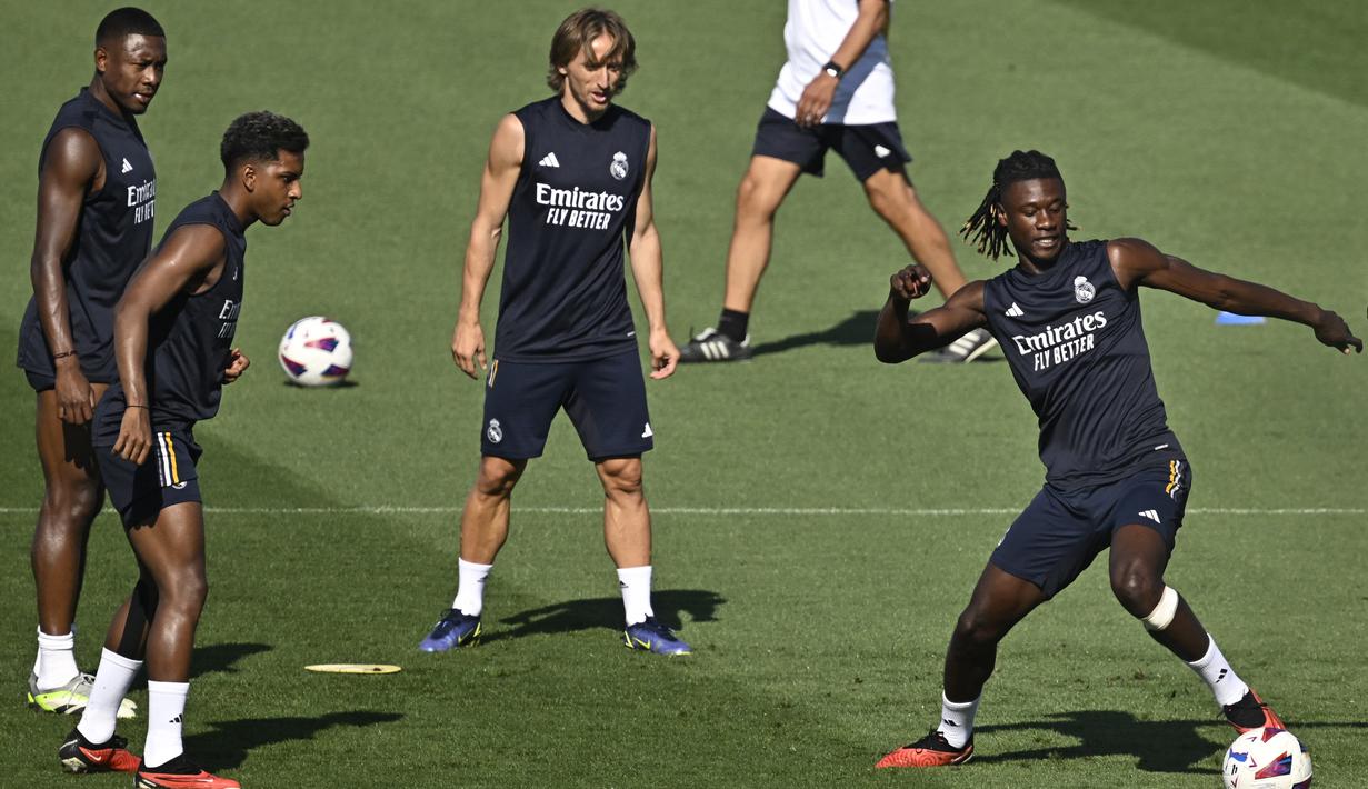 Laga Celta vs Madrid di Abanca Balaidos ini akan kick-off Sabtu, 26 Agustus 2023 dini hari WIB. (JAVIER SORIANO / AFP)