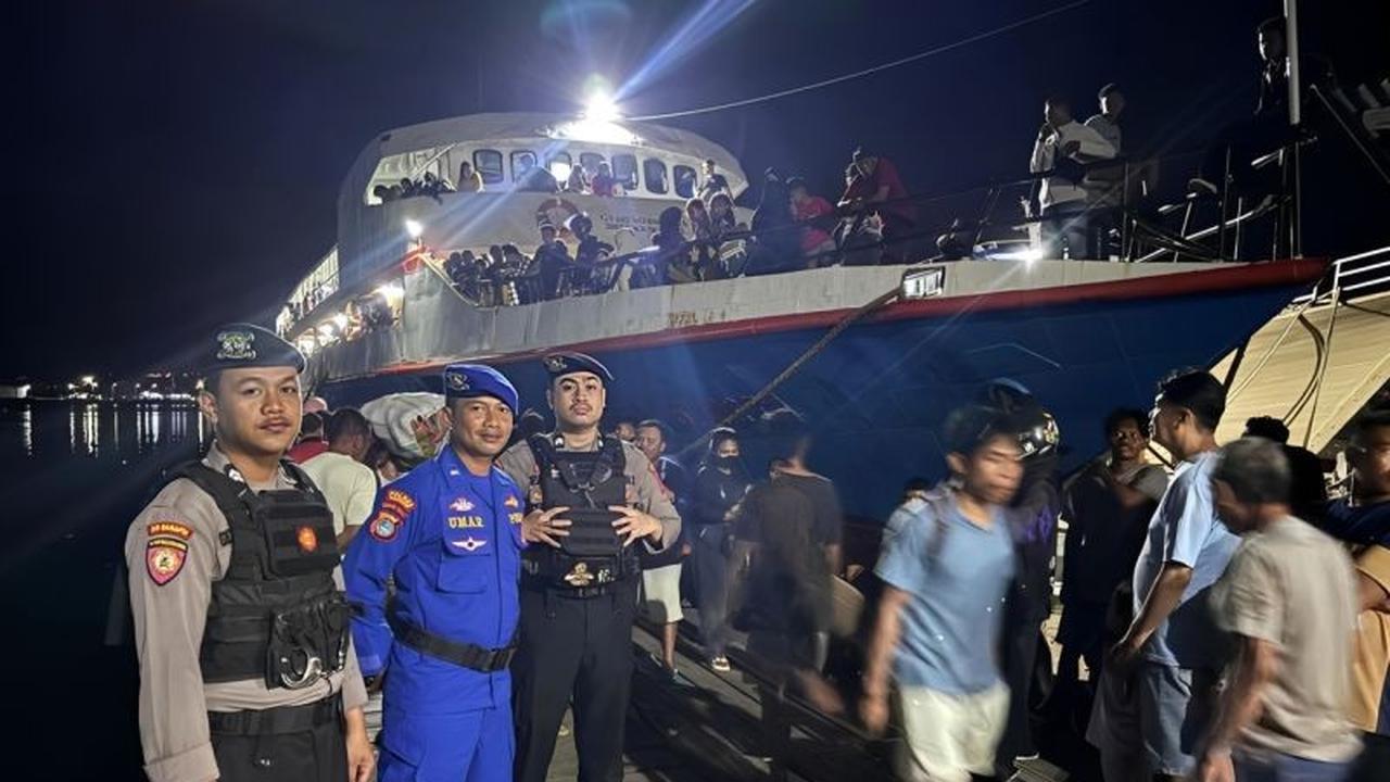 Polres Banggai Perketat Pengamanan Arus Balik Lebaran di Pelabuhan, Pastikan Kelancaran Pemudik