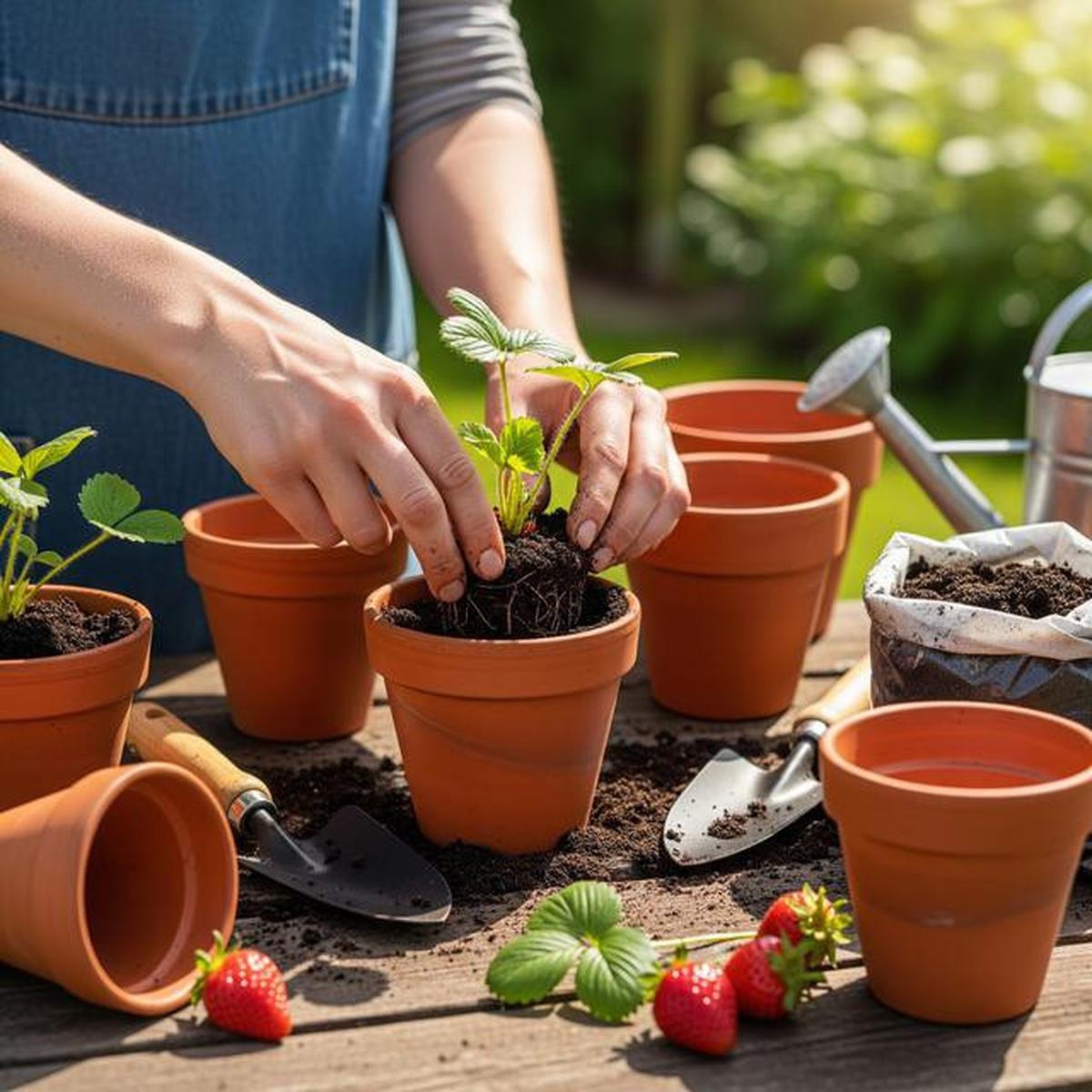 Cara Mudah Menanam Stroberi di Pot, Hasil Manis dan Cantik untuk Dekorasi Rumah
