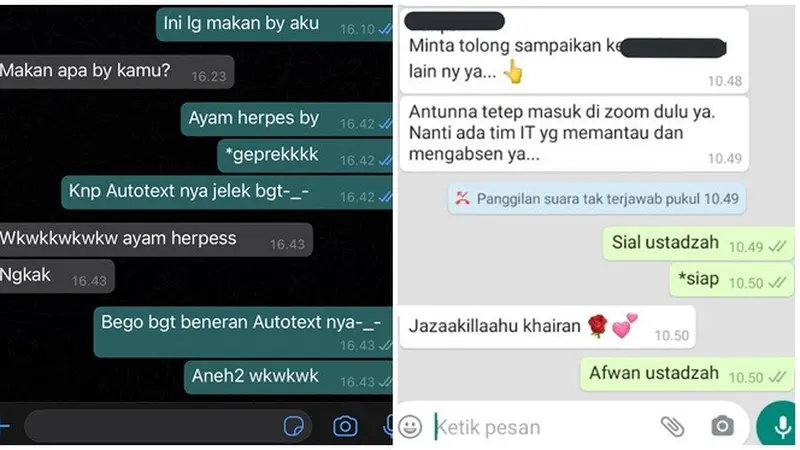 8 Chat Salah Ketik Netizen karena Auto Text Ini Bikin Bingung