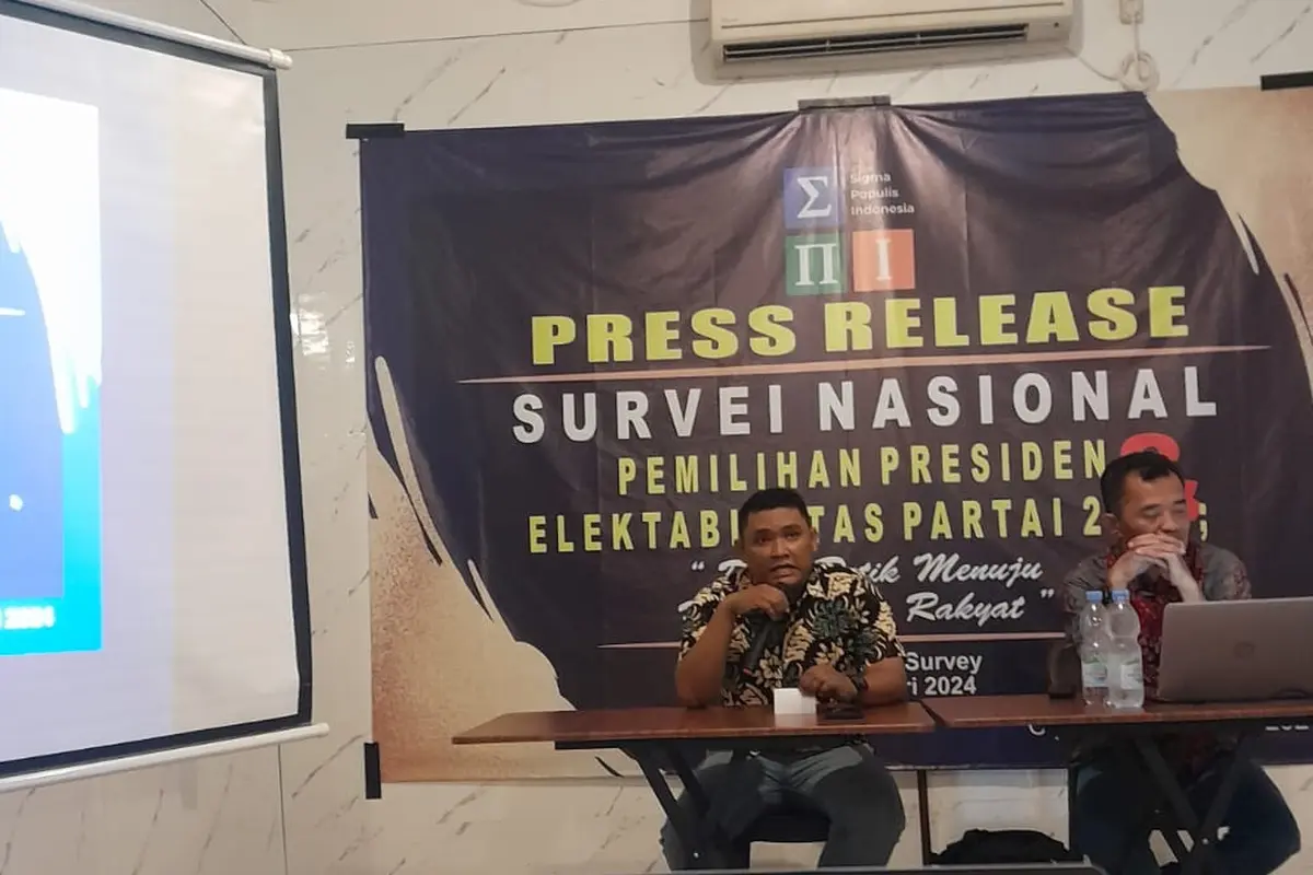 Sigma Populis Indonesia (SPI) merilis hasil survei terbarunya, terkait elektabilitas partai peserta Pemilu 2024 (Istimewa)