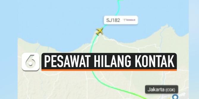 VIDEO: Ini Penampakan Pesawat Sriwijaya Air SJ182 yang Hilang Kontak di Flightradar24