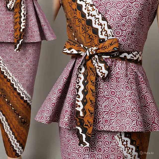 Model Batik Wanita Peplum