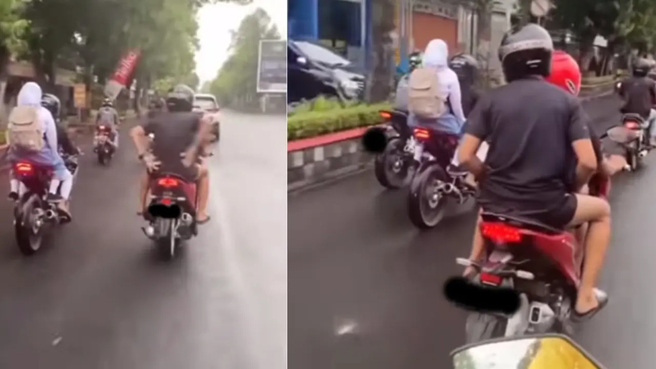 Pemotor beri sindiran keras (Instagram/@dramaojol.id)