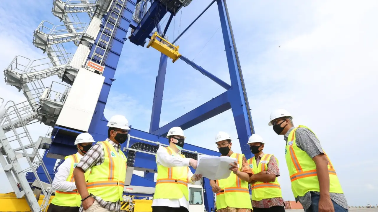 Kunjungan Direksi dan Komisaris Pelindo I ke Kuala Tanjung Multipurpose Terminal pada Jumat, 10 Juli 2020