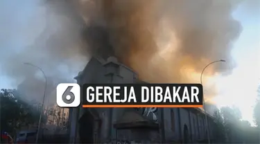 gereja dibakar