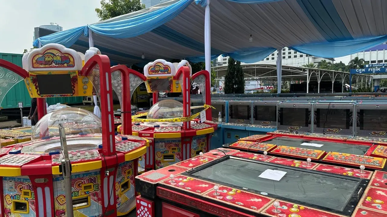 Sarang judi berkedok arena permainan anak di wilayah Jakarta Utara (Jakut) dan Jakarta Barat (Jakbar).