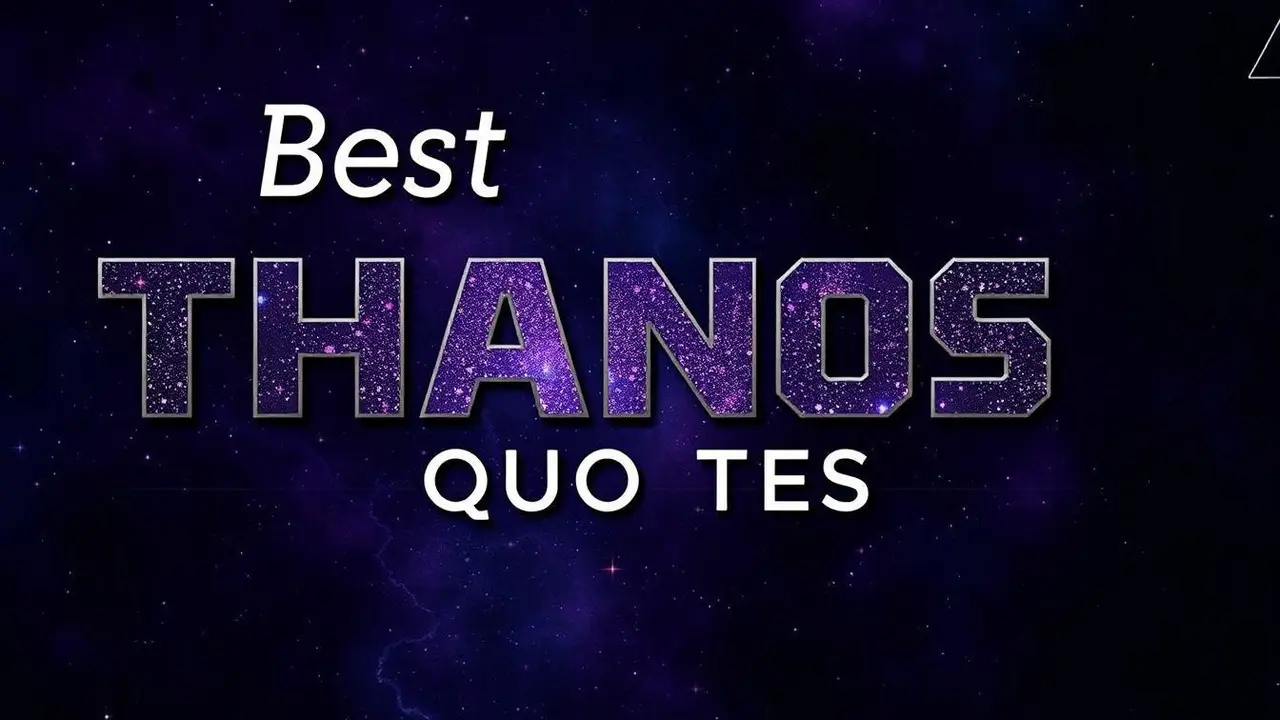 Thanos Quotes