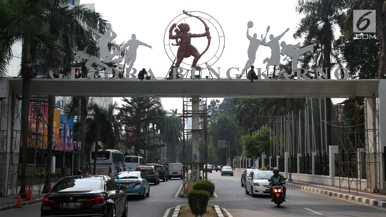 Sambut Asian Games 2018, Gerbang Pintu Satu Senayan Dipercantik