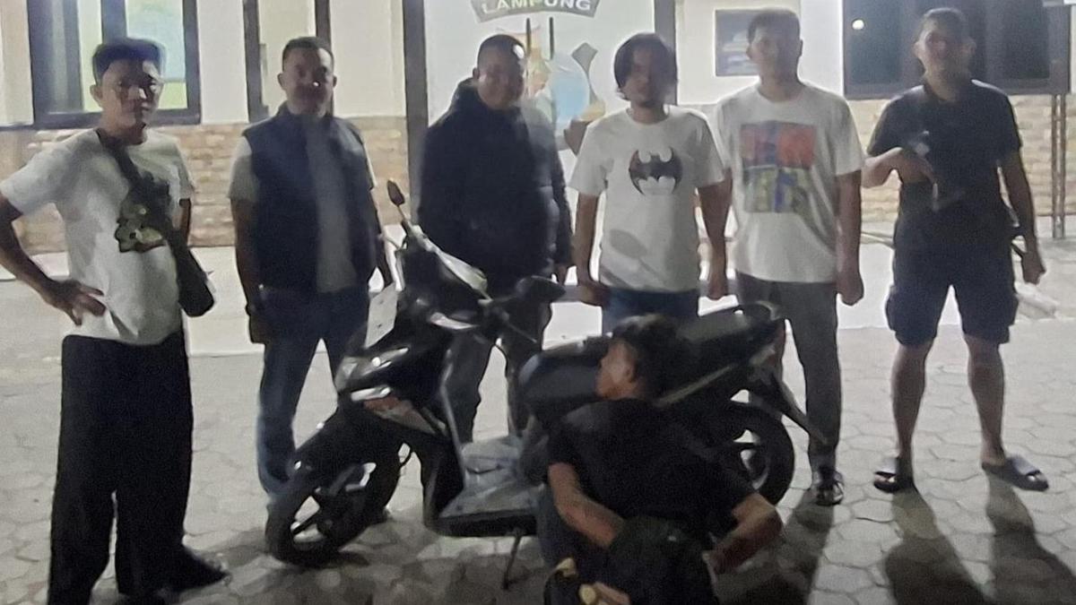 Maling Motor Langsung Kena Karma Usai Beraksi