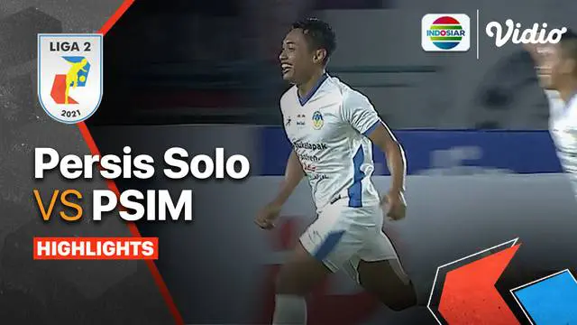 Berita video highlights laga Grup C Liga 2 2021, Persis Solo kalah 0-1 dari PSIM Yogyakarta, Senin (15/11/2021) malam hari WIB.