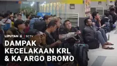 Kecelakaan kereta Commuter Line dan Argo Bromo di Stasiun Bekasi Timur, Jawa Barat berdampak luas  perjalanan kereta di sejumlah stasiun. Di Stasiun Pasar Senen, Jakarta Pusat sejumlah kereta alami kemunduran jadwal keberangkatan hingga terjadi penum...