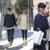 Song Joong Ki dan Katy terlihat di Paris untuk menghadiri Festival Film Cannes 2023. (Dok: Twitter @kdrama_lee)