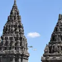 Momen Prabowo Ajak PM Modi Lihat Keindahan Prambanan dari Udara
