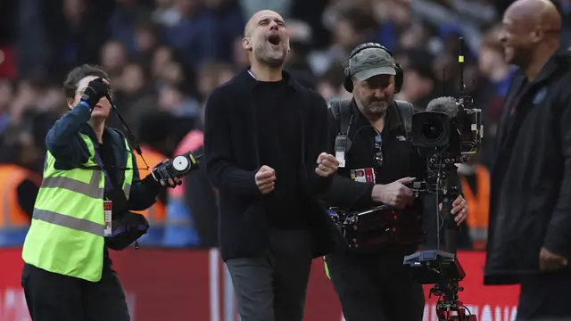 Foto: Gol Tunggal Bernardo Silva ke Gawang Chelsea Bawa Man City Jejakkan Kaki di Final Piala FA 2023/2024