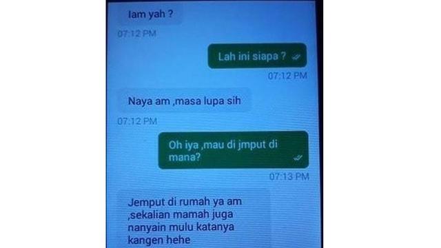 6 Chat Ojek Online saat Bertemu Mantan Ini Bikin Ngelus Dada