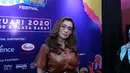 Reza Artamevia saat hadir dalam jumpa pers konser musik bertajuk Festival Berdendang Bergoyang 2020 di kawasan Kebayoran Baru, Jakarta Selatan, Kamis (9/1/2020).  (Daniel Kampua/Fimela.com)