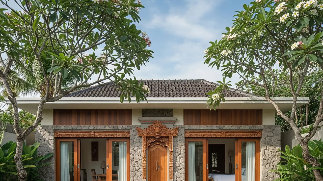 Rumah Mungil Tapi Tampil Seperti Vila