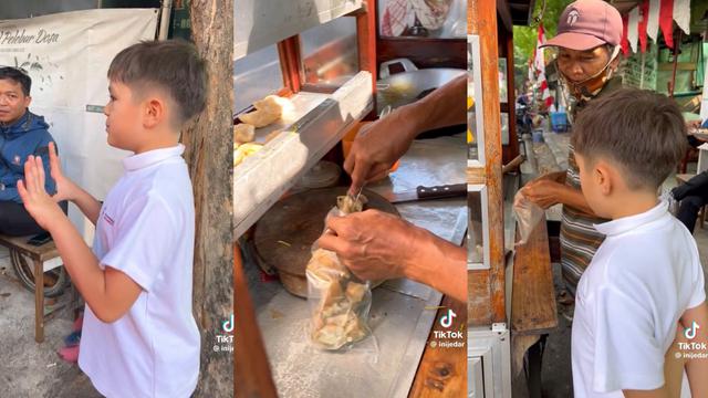 Viral El Barack Anak Jessica Iskandar Jajan Pempek