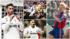 Bek tengah asal Spanyol, Sergio Ramos, mencetak gol ke-100 dalam karier profesionalnya saat Real Madrid mengalahkan Leganes 3-0 di Copa del Rey. Berikut deretan bek paling produktif mencetak gol di dunia. (Foto Kolase AP dan AFP)