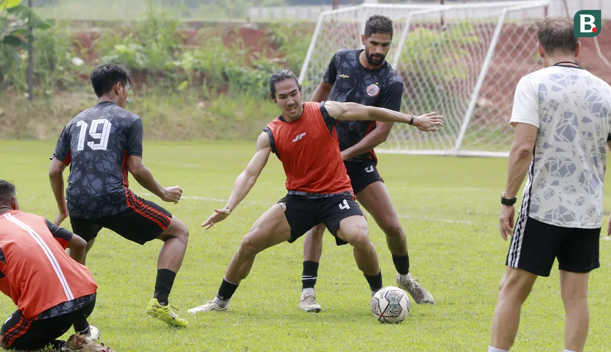 Skuad Macan Kemayoran kembali berlatih setelah rehat selama sepekan paska tragedi Kanjuruhan. (Bola.com/M Iqbal Ichsan)
