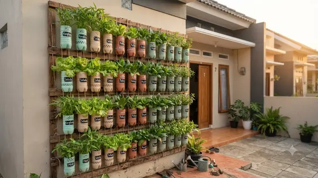 Ide Kebun Vertikal dari Barang Bekas