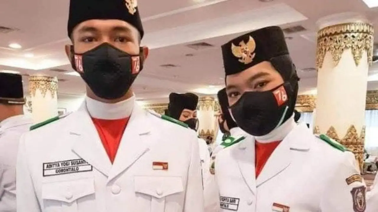 Shelvia Puspita Sari, putri terbaik Provinsi Gorontalo yang terpilih sebagai Paskibraka Nasional pada HUT RI Ke-76 Tahun 2021. (Arfandi Ibrahim/Liputan6.com)