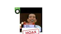 Cek fakta foto Presiden Jokowi memegang kartu kabur saat demo