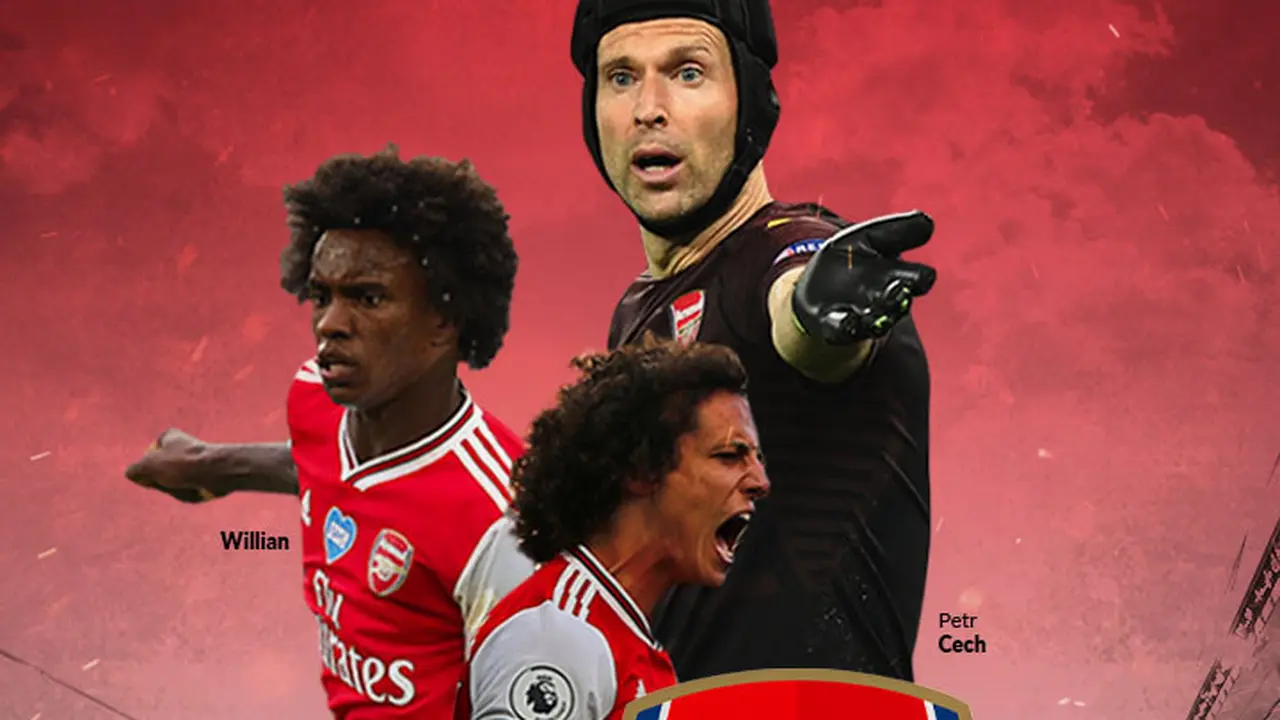 Arsenal - Willian, David Luiz, Petr Cech
