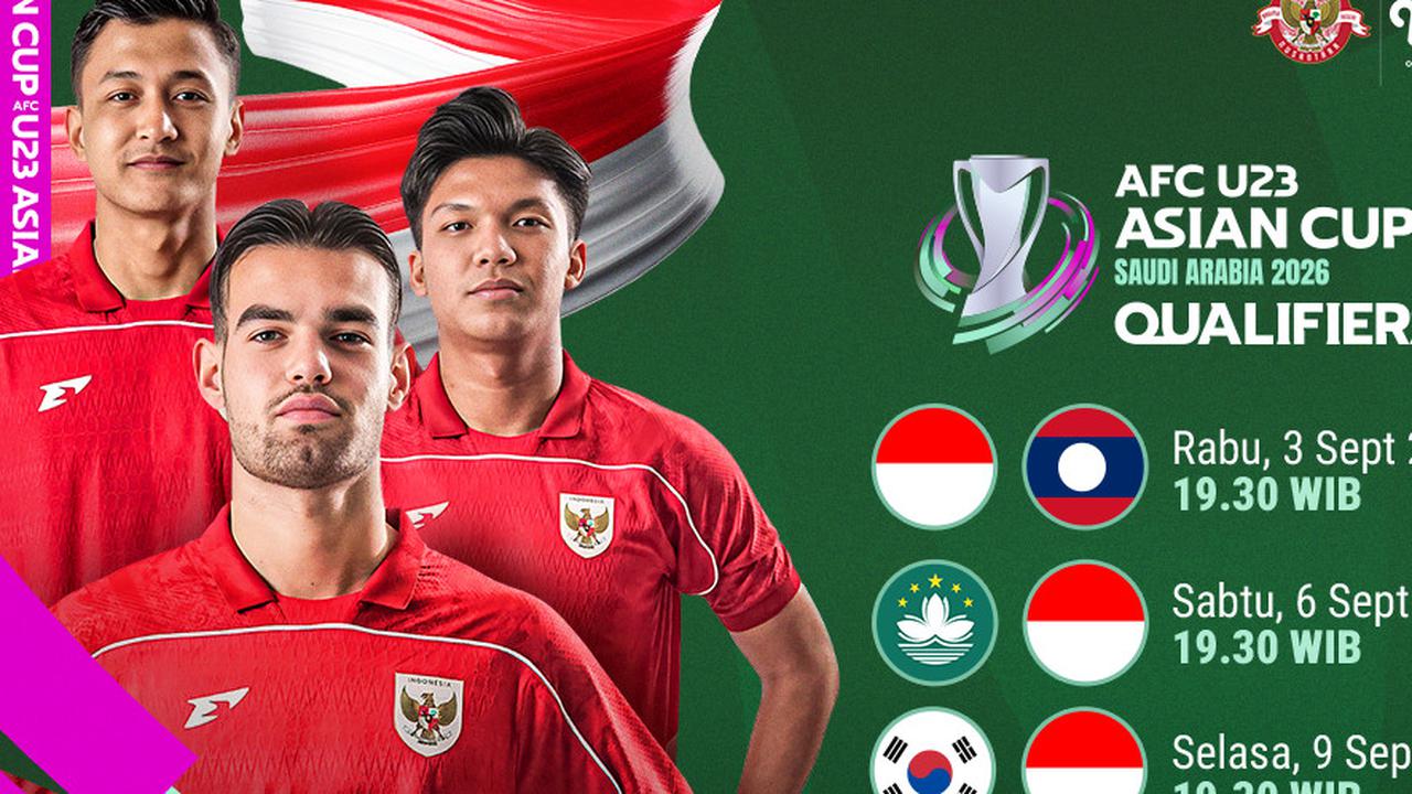 Jadwal Lengkap Timnas Indonesia Kualifikasi AFC U-23 Asian Cup 2026: Live Streaming Vidio