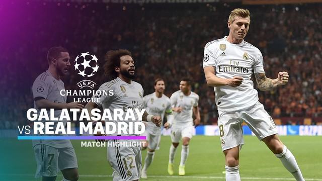 Berita video highlights matchday 3 Grup A Liga Champions 2019-2020 antara Galatasaray melawan Real Madrid yang berakhir dengan skor 0-1, Selasa (23/10/2019).
