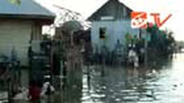 Banjir Rob Genangi Dua Kabupaten Maluku