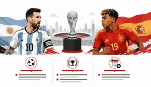 Infografis Spanyol vs Argentina, Final Bersejarah Piala Dunia 2026