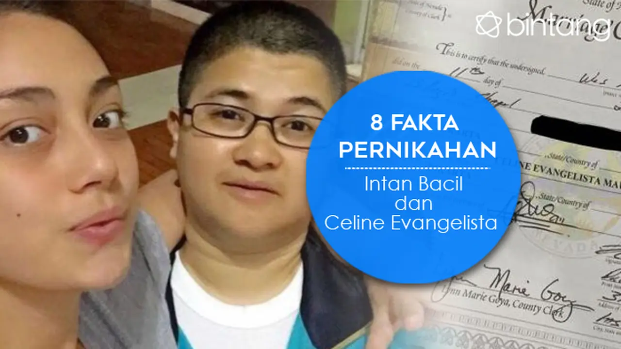 [Bintang] Infografis Pernikahan Intan Bacil dan Celine Evangelista
