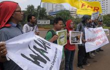 Massa datangi Istana menolak penggenangan Waduk Jatigede