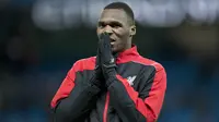 1. Christian Benteke, striker yang diboyong dari Aston Villa pada awal musim ini performanya menurun di bawah asuhan Klopp. Dari 25 laga bersama Liverpool dirinya baru mencetak tujuh gol dengan akurasi tendangan hanya 45 persen. (AFP/Oli Scarff)