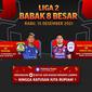 Badak Lampung yang tidak ingin kalah dan terdegradasi ke Liga 3 musim depan juga beberapa kali melakukan serangan balik.  (Bola.com/M Iqbal Ichsan)