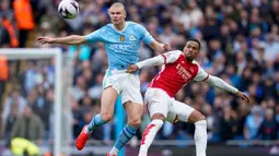 Menjamu Arsenal di Stadion Etihad, Manchester City bermain imbang 0-0. (AP Photo/Dave Thompson)