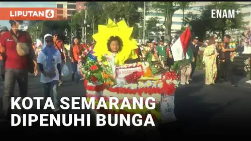 VIDEO: Aneka Jenis Bunga Meriahkan Semarang Merdeka Flower Festival 2024